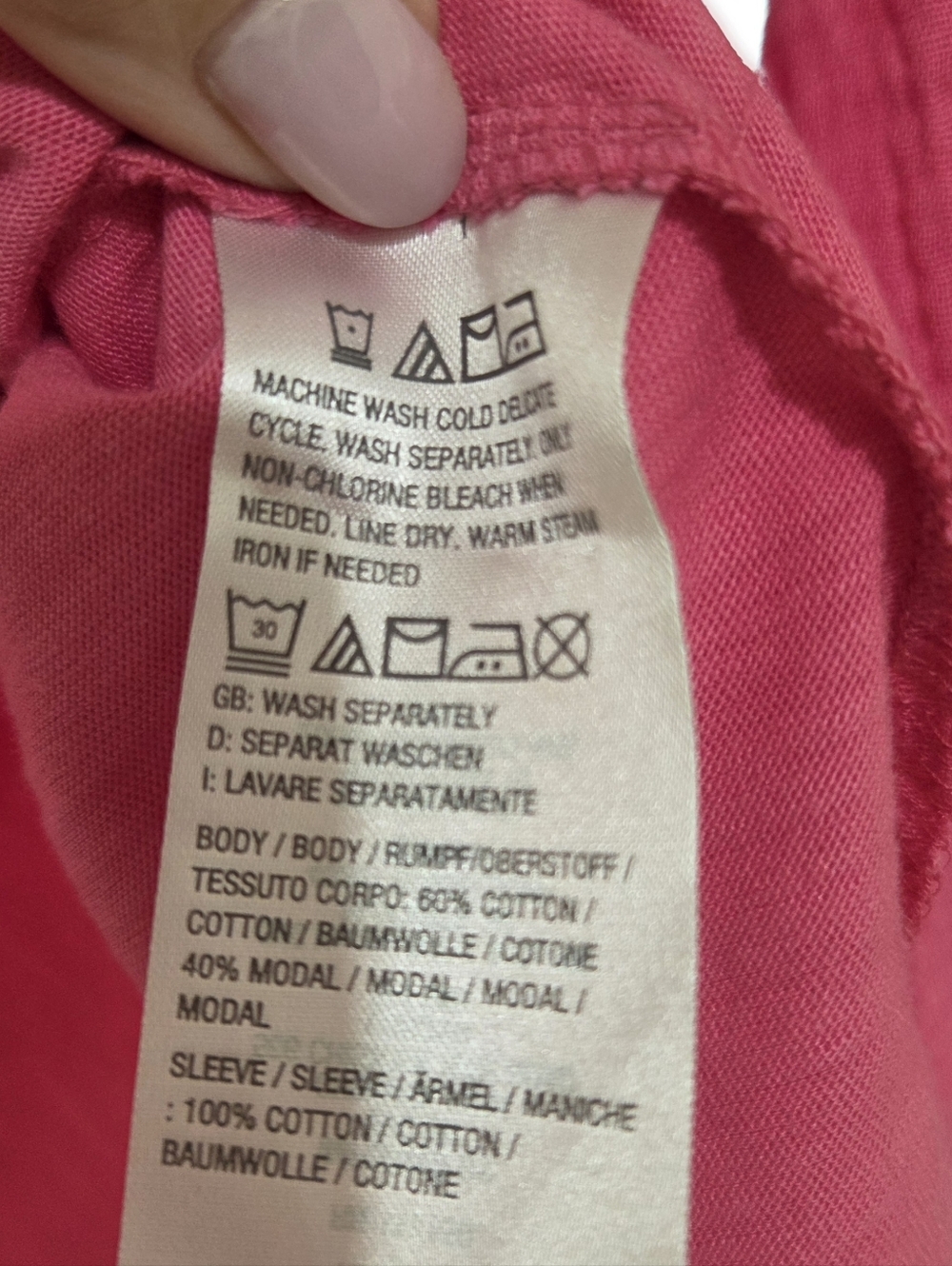 Belle Beach By KIM Gravel Vibrant Pink V-Neck Slub Knit Gauze Top Size XL...NWOT - Picture 6 of 6